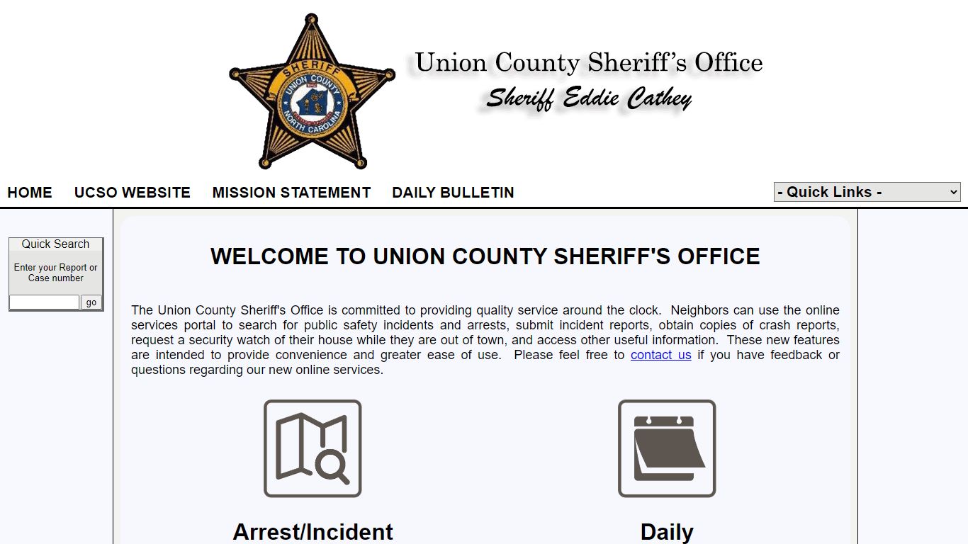 Union County Sheriff Office P2C